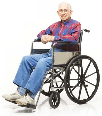 Инвалидное кресло складного типа